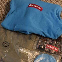 Supreme Box Logo FW25 CYAN Medium