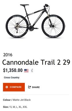 Cannondale Trail 2 29er Hardtail MTB Large for Sale in Los