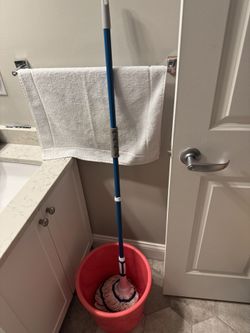 bucket and mop, all for $5