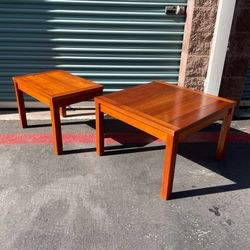 Vintage Lyby Teak Coffee table and end table Danish (Mid Century Modern)