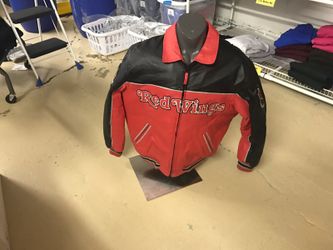 Red Wings back to back Stanley Cup champs leather jacket size XLL
