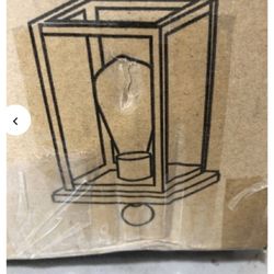 Brand New  Matte Black Rustic Outdoor Hanging Lantern