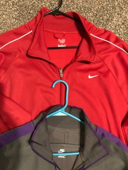 Nike Jackets Red&White Purple&Grey