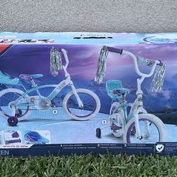 Brand New Frozen 16” huffy girls bike (damaged box)