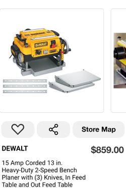 Dewalt 13 in. Heavy-Duty Thickness Planer