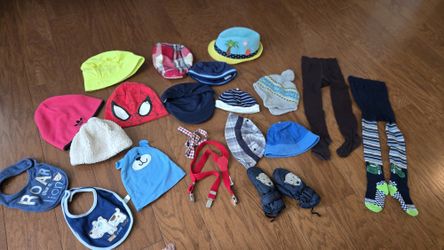 Bundle of Baby & Toddler Accessories – Hats, Bibs, Mittens, Tights & More