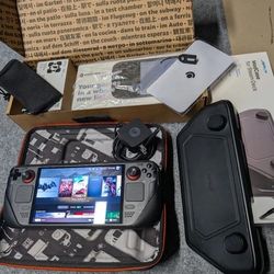 Steam Deck OLED 1TB Limited Translucent Edition w/ MOD CASE AND 256GB SD