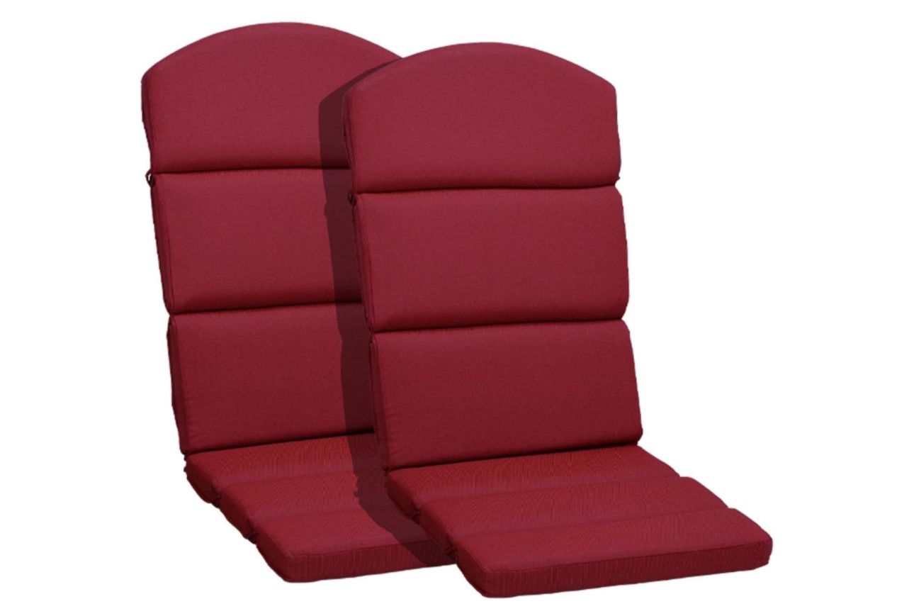 Patio Chair Cushion Set of 2 - High-Back Adirondack Patio Cushions with Ties, 52''x20''x2.75'', Olifen