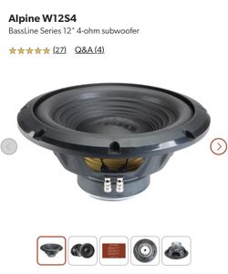 Alpine SWA S4 12” Subwoofer
