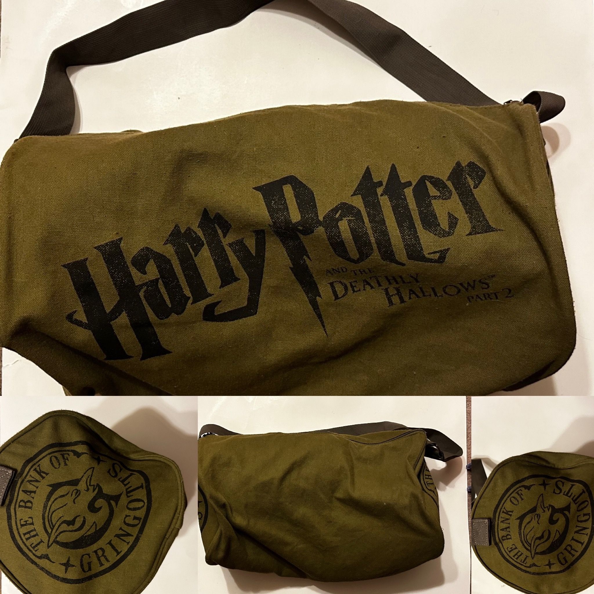 Rare Collectible Promo Harry Potter Gringotts Bank Duffel Bag Deathly Hallows