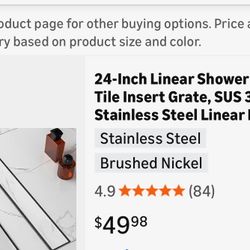 24-Inch Linear Shower Drain