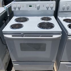 GE Coil Top Stove Range White . Warehouse pricing.   Warranty  . Delivery Available . 2522 Market st. 33901
