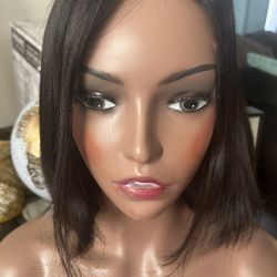 Bob human hair, lace front wig