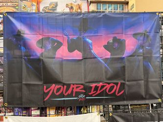 Kpop Demon Hunter Tapestry Banner Flag Wall Art SAJA BOYS - Your Idol as seen on Netflix 3ft x 5ft Fabric with Grommets Bright  Colors Newly Wrapped