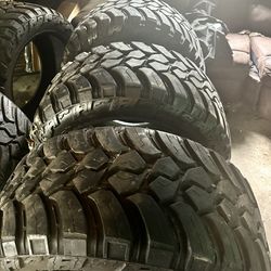 i have four 38x15.50 for 24 inch rims all terrain tires great condition TIRES ONLY