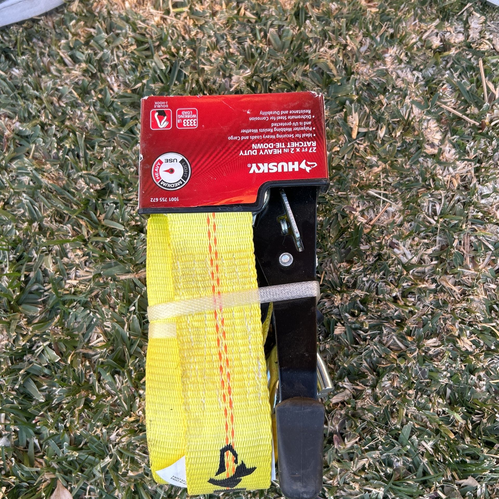Husky 27Ft x 2 in heavy Duty Ratchet tie down