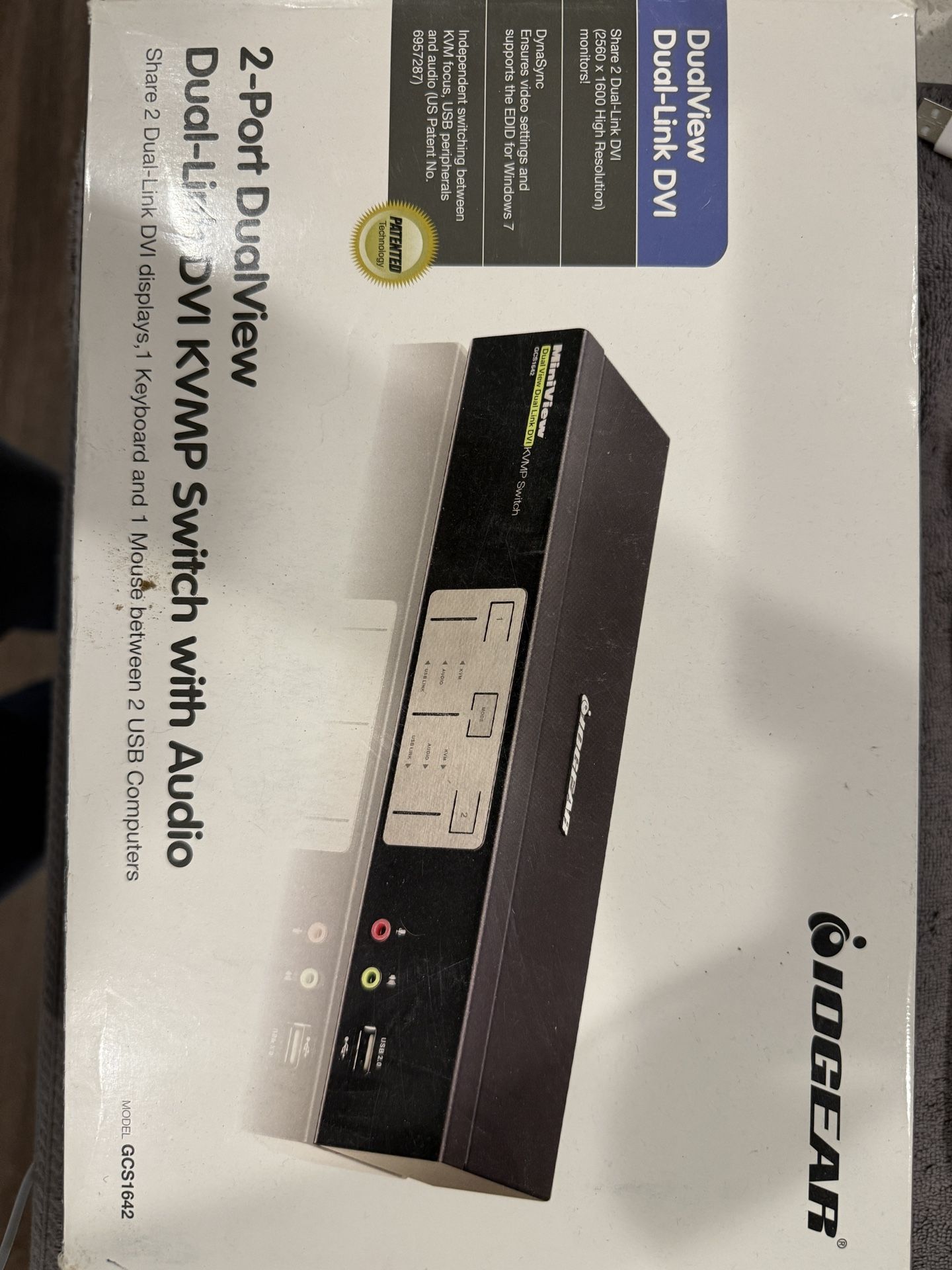 IOGEAR 2-Port 4K Dual View KVMP Switch with HDMI Connection, USB 3.0 Hub and Audio (TAA) GCS1942H (3 Left)