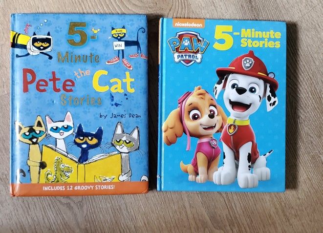 📚 Kids Storybook Bundle – Pete the Cat & PAW Patrol (5-Minute Stories)