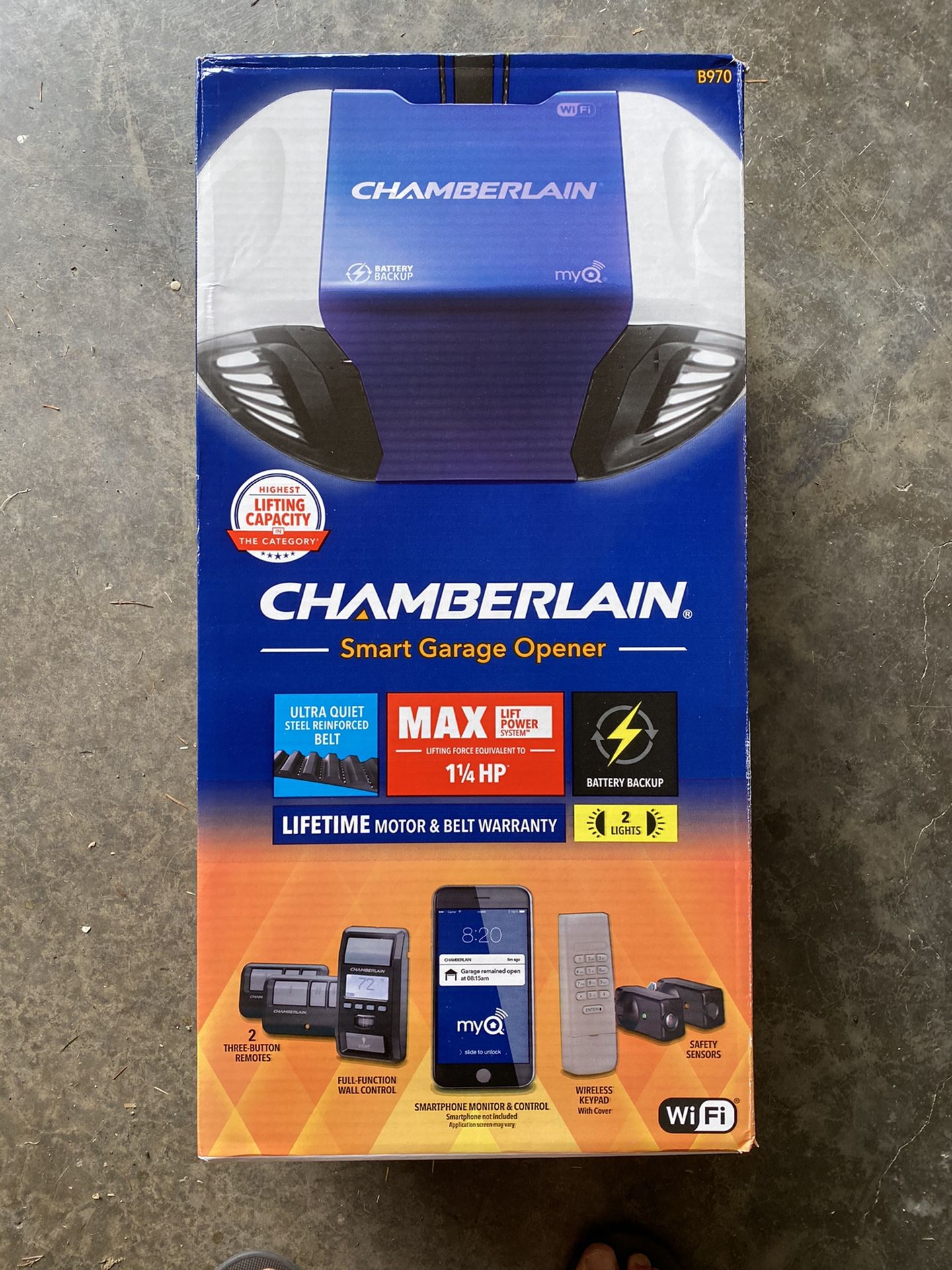 New Lower Price! Chamberlain B970 Garage Door Opener with Wifi