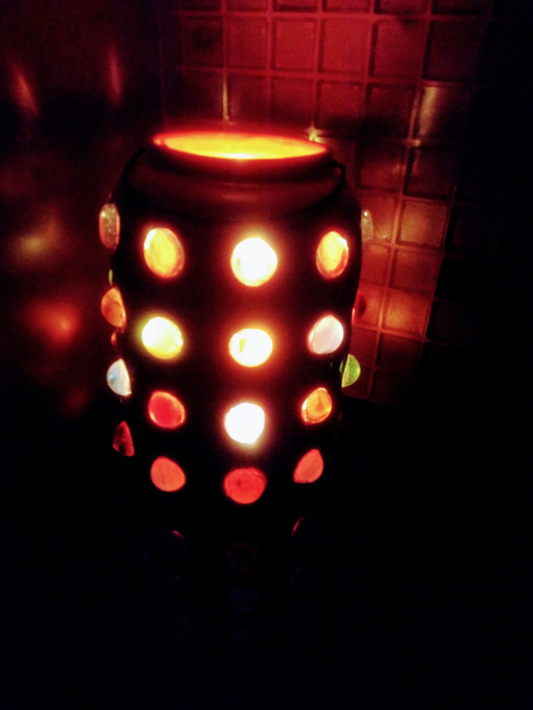 Hand Crafted Ceramic Candle Lantern