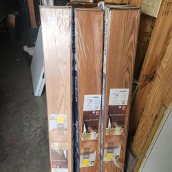 92.75  sf  new hardwood flooring, caramel color. 