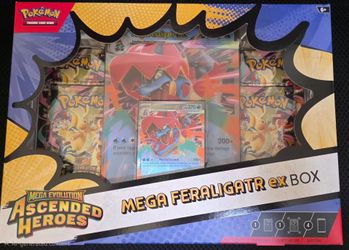 Pokémon Mega Feraligatr ex Box Ascended Heros
