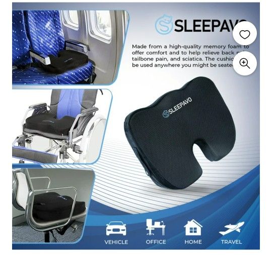 New Sleepavo Coccyx Seat Cushion