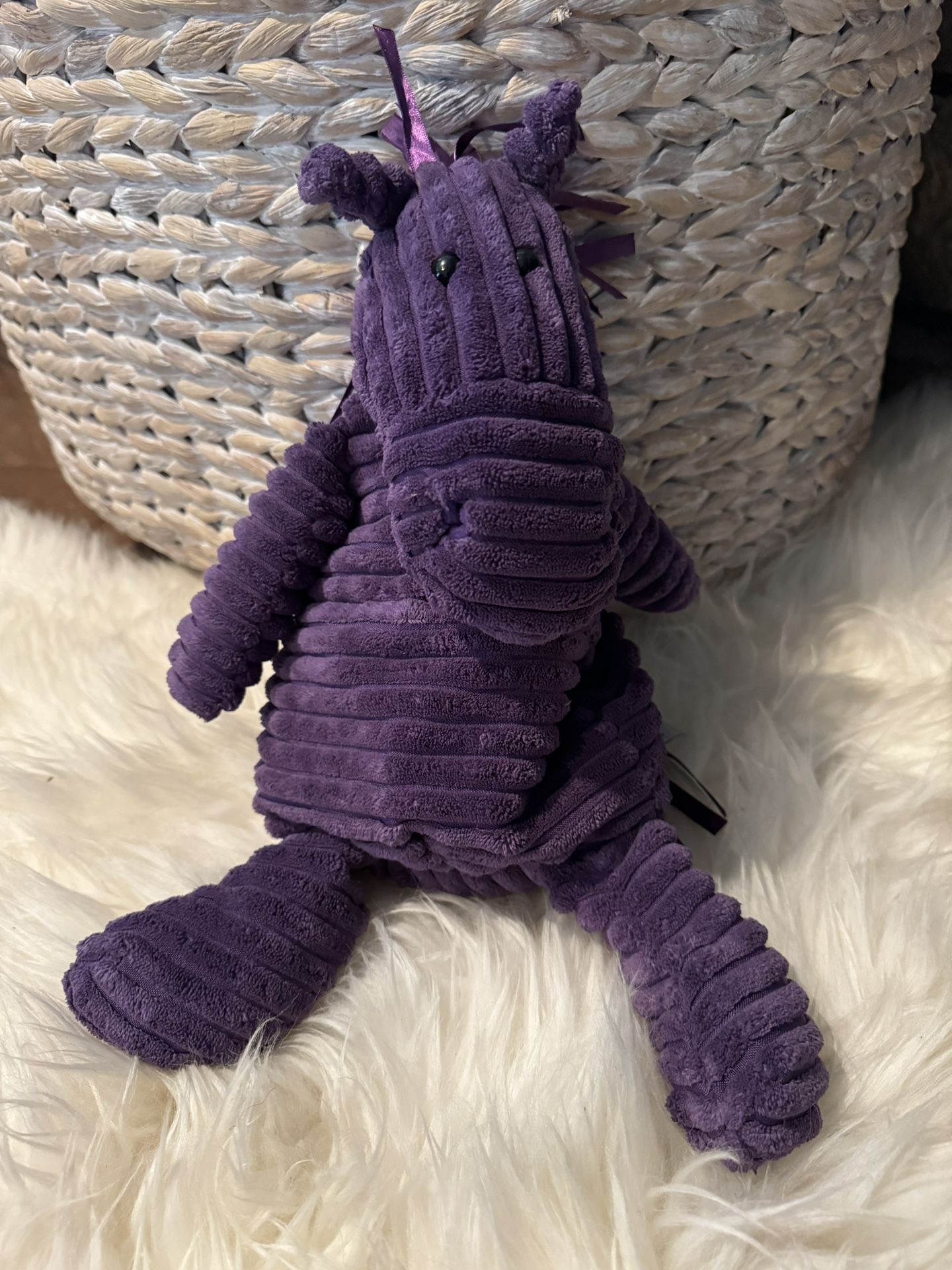 Jellycat Cordy Roy Dark Purple Horse Pony 16” Stuffed Animal