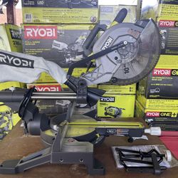 RYOBI 15 Amp 10 in. Corded Sliding Compound Miter Saw with LED Cutline Indicator