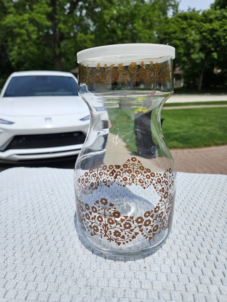 Vintage Libby Glass Decanter W Lid