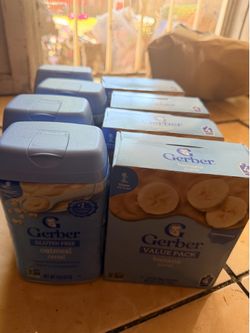Gerber Banana Puree/Gerber oatmeal cereal