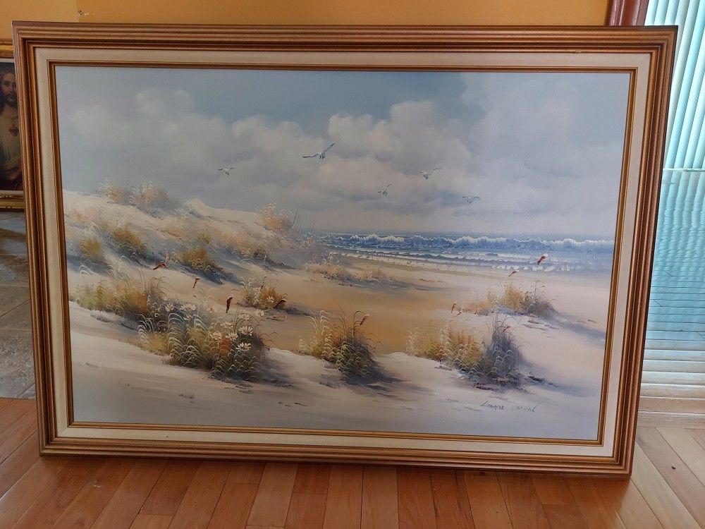 Loomis Dean White Sand Beach Painting 