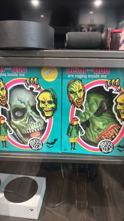 The Devil and God are Raging Inside Me Halloween Masks