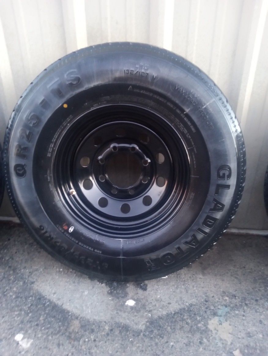 trailer 8lug Rims And Tires
