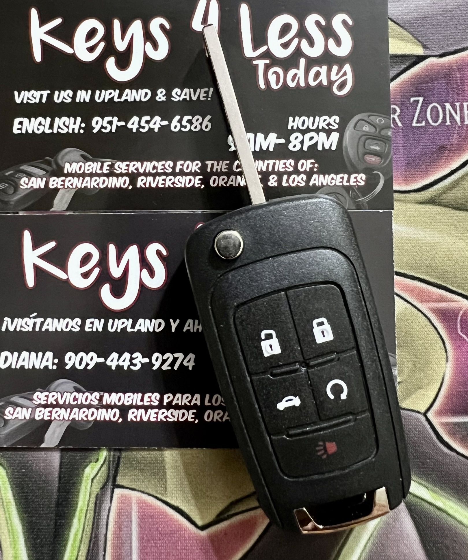 [$100 in Upland] Chevy GMC Buick Flip Key w/ Remote Start Copy (LaCrosse, Encore Verano, Equinox, Camaro, Cruze, Impala, Malibu, Sierra, Terrain)