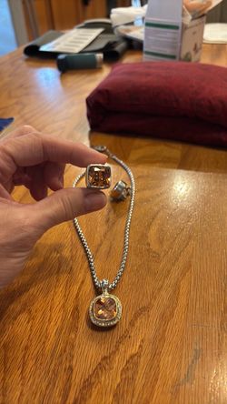 Silver & Gold Brighton earrings and necklace