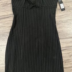 Pin Stripe Mini Dress