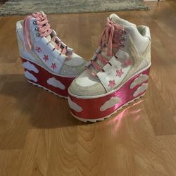 Women’s Pink Cloudz Platform Shoes