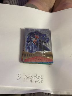 1995 Marvel Metal Silver flashers lot of 30 including Venom.