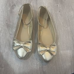 Janie And Jack  Gold Flats/ Ballerinas /Mary Janes 