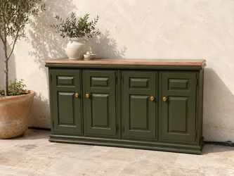 The Hawthorne Olive Solid Wood Sideboard