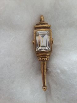 Vintage street lamp pin/brooch