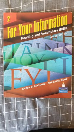 ENGLISH work Book  For Your Information 