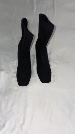 Forever 21 Black Stiletto Sock Booties