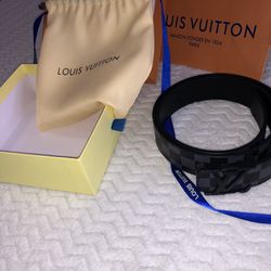 NEW LV Belt Black- Mens