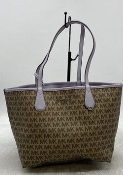 Michael Kors Tote Lavender Handle In Good Condition 