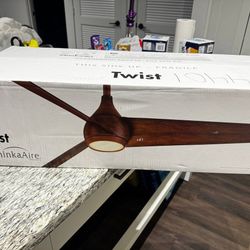 Minka-Aire “Twist” Ceiling Fan with Light – Modern Design