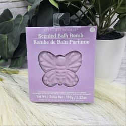 lavender scented butterfly bath bomb. Perfect for self-care rituals Enjoy a relaxing bath 3.52 oz sealed in box