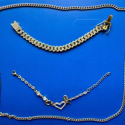 Bracelet & Anklet (Golden)