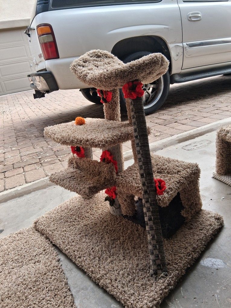 Cat tree. Cat tower. Cat scratcher. Cat bed. Cat condo. Cat post